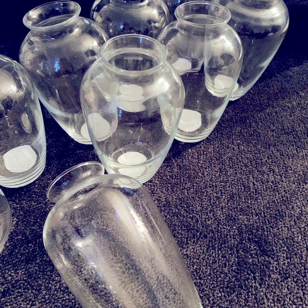 LIBBEY Glass Clear Bud Vases